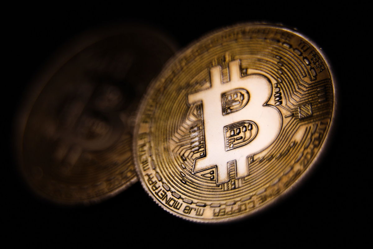 <i>Jakub Porzycki/NurPhoto/Getty Images</i><br/>Representation of Bitcoin cryptocurrency is seen in this illustration photo taken in Krakow
