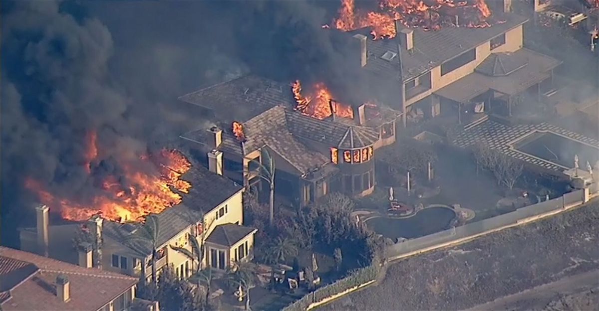 <i>KABC</i><br/>Multiple homes are ablaze in the area.