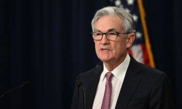 US Federal Reserve Chairman Jerome Powell speaks during a news conference in Washington