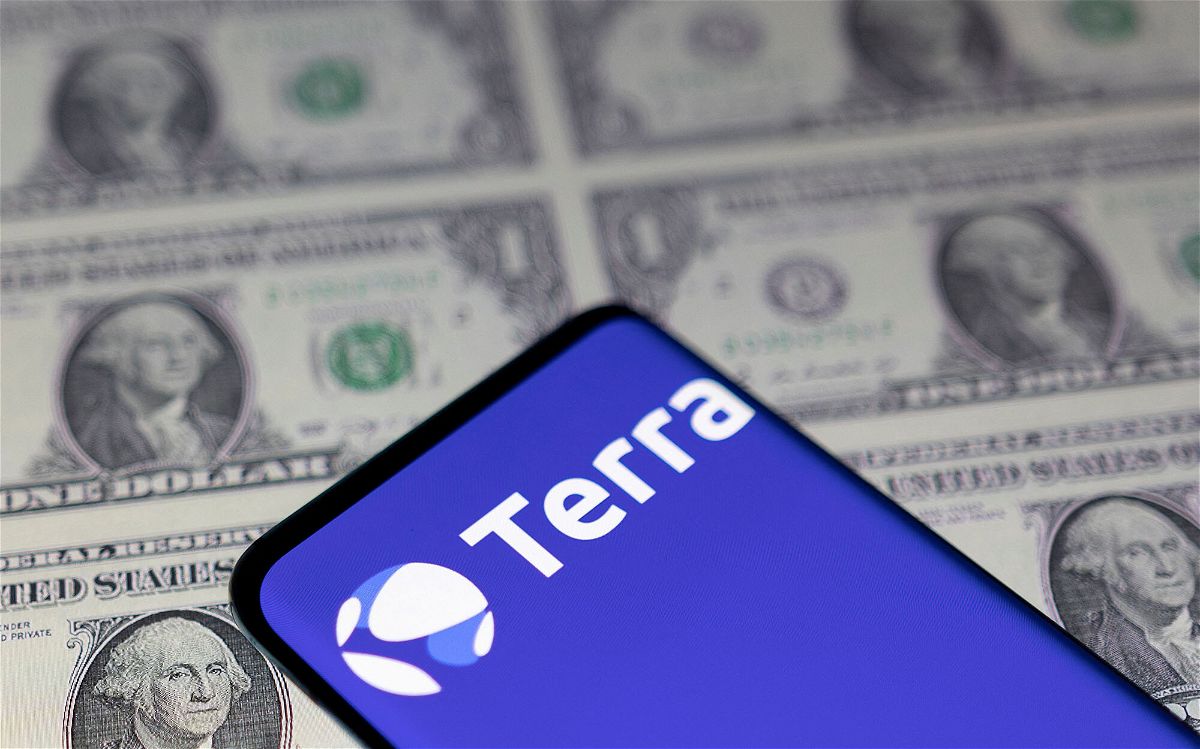 <i>Dado Ruvic/Reuters</i><br/>Smartphone with Terra logo is placed on displayed U.S. dollars in this illustration taken May 11. On Twitter and Reddit