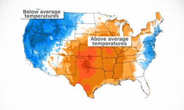 Sunday's maximum temperatures will be well above average across the central US.