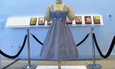 A judge blocks the $1.2 million 'Wizard of Oz' dress sale amid an ownership dispute.