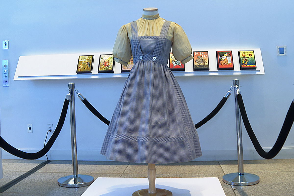 <i>Katie Vasquez/AP</i><br/>A judge blocks the $1.2 million 'Wizard of Oz' dress sale amid an ownership dispute.