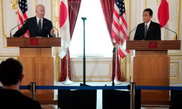 President Joe Biden pictured in Tokyo on May 23