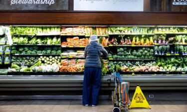 Produce for sale at a Whole Foods grocery store in Washington