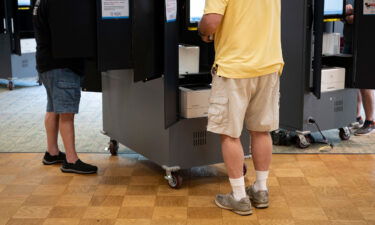 Voters at a senior center in Marietta