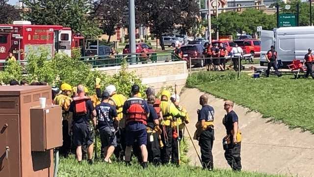 <i>WISN</i><br/>Fire Department Chief Aaron Lipski said Tuesday the dive team and heavy urban rescue searched three tunnels at 27th Street and Loomis Road