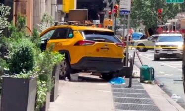 A New York taxi cab jumped the curb and struck several people in central Manhattan on June 20