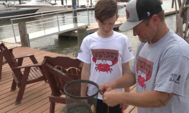 At the Miller's Island Crab Camp