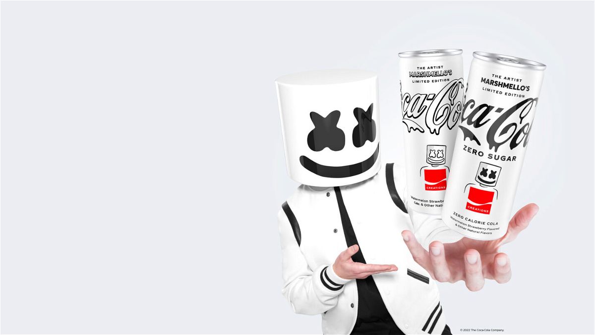 <i>The Coca-Cola Company</i><br/>Coca-Cola's new flavor was created in collaboration with Marshmello.