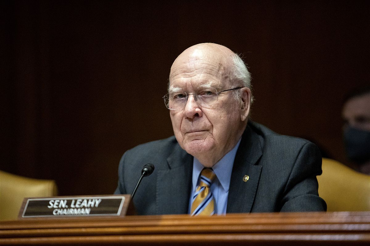 <i>Amanda Andrade-Rhoades/AP</i><br/>Democratic Sen. Patrick Leahy of Vermont needs surgery to repair a broken hip after falling in his Virginia home on June 29.