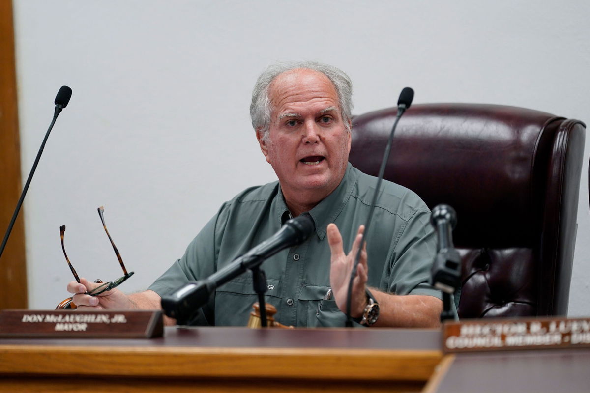 <i>Eric Gay/AP</i><br/>Uvalde Mayor Don McLaughlin