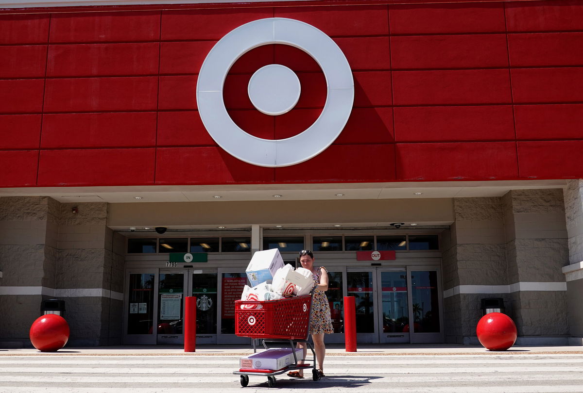 <i>Joe Raedle/Getty Images</i><br/>A customer exits from a Target store on May 18