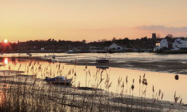 The wooden ship had been dragged half a mile from the River Deben