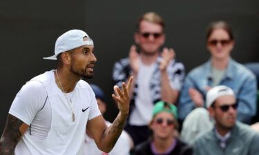 Nick Kyrgios admitted to spitting in the direction of a fan he felt was "disrespecting" him during his opening round win at Wimbledon.