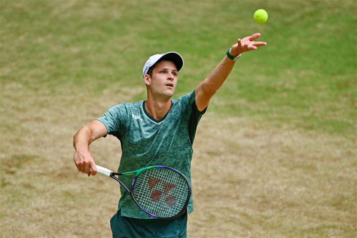<i>Thomas F. Starke/Getty Images Europe/Getty Images</i><br/>Hurkacz's serve is among the best on the ATP tour.