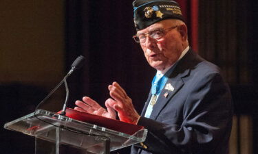 World War II US Marine Corps veteran Hershel "Woody" Williams