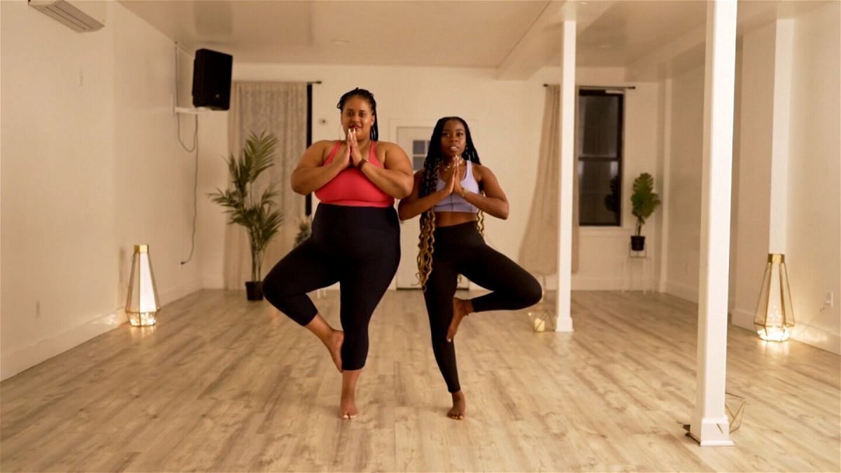 <i>CNN</i><br/>International Day of Yoga 2022. (From left) Paris Alexandra and Alicia Ferguson are the founders of BK Yoga Club