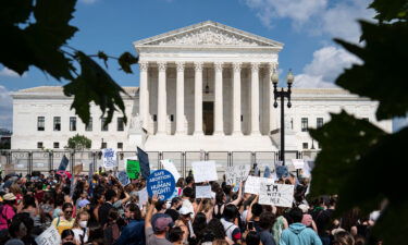 Abortion rights activists gather for a demonstration after the Supreme Court decision to overturn Roe v. Wade outside of the U.S. Supreme Court in Washington