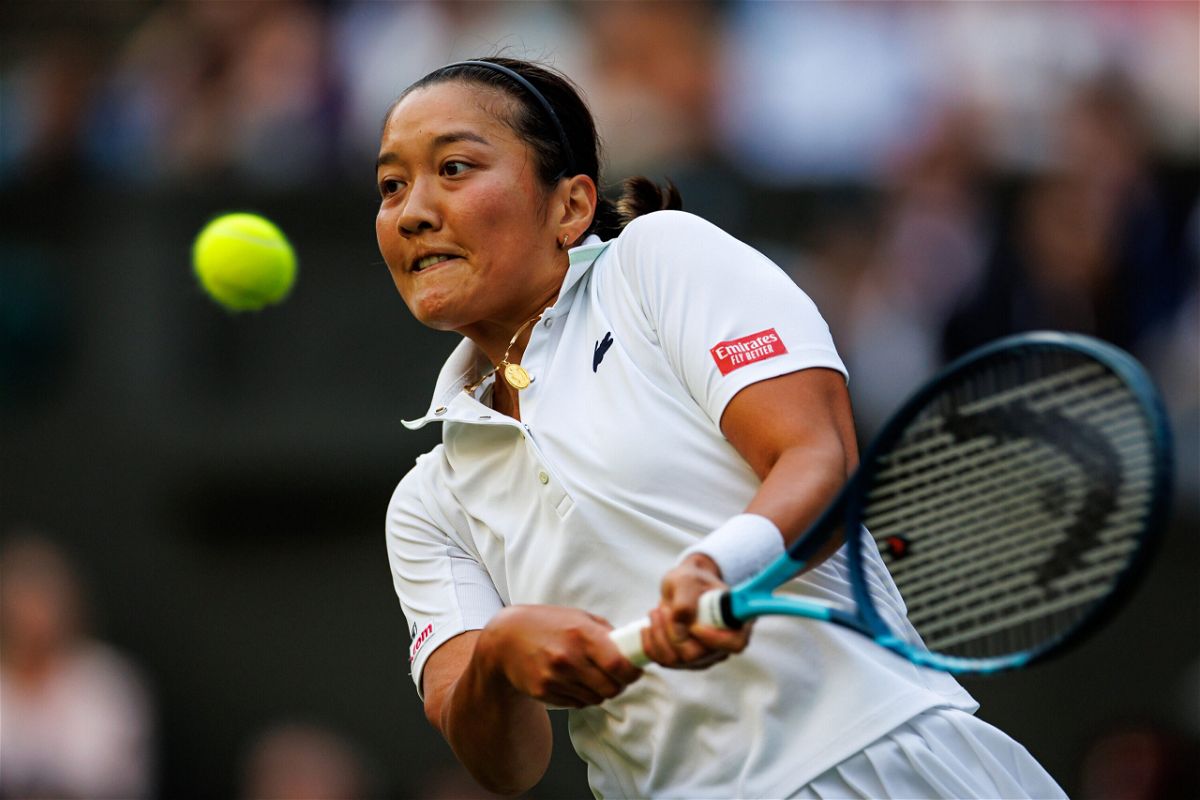 <i>Frey/TPN/Getty Images</i><br/>Harmony Tan knocked Serena Williams out of Wimbledon on June 28.