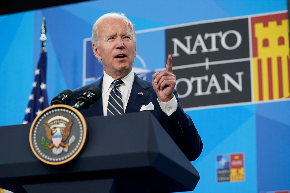 <i>Susan Walsh/AP</i><br/>US President Joe Biden said on June 30 that he would support making an exception to the filibuster in order to codify abortion rights and the right to privacy through legislation passed by Congress.