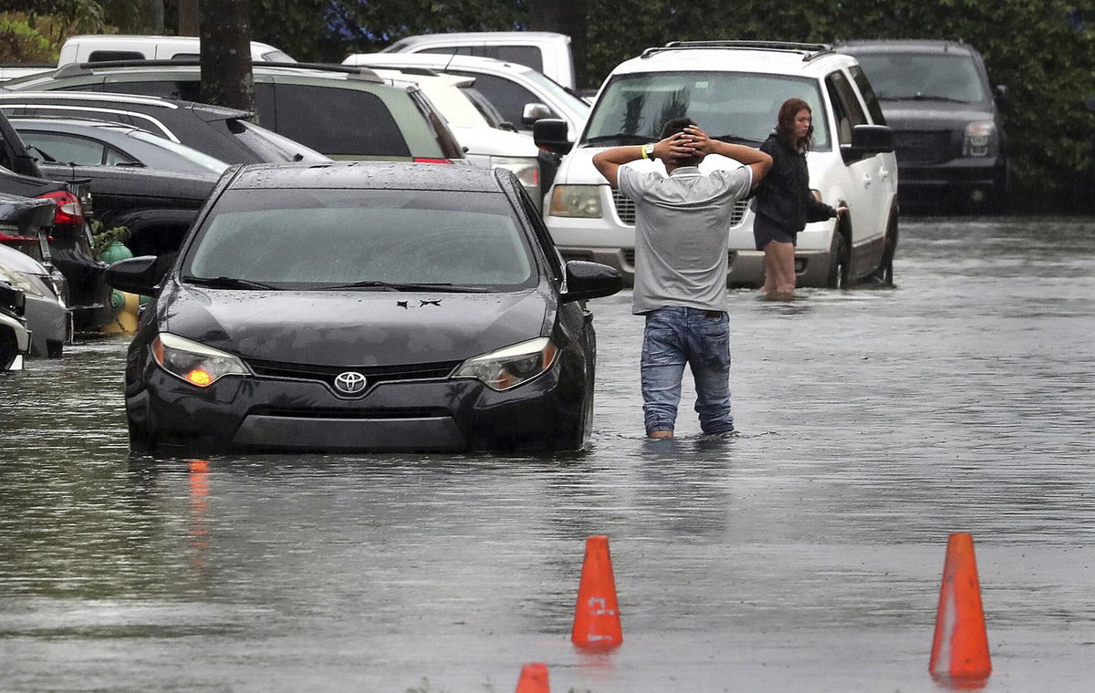 <i>Mike Stocker/Sun Sentinel/Tribune News Service/Getty Images</i><br/>Tropical Storm Alex forms after bringing heavy rain and flooding to South Florida becoming the first named storm of this year's Atlantic hurricane season