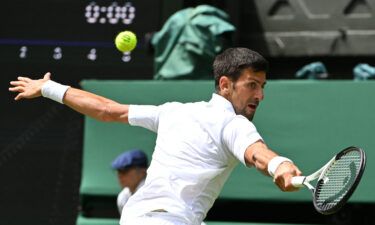 Novak Djokovic was in blistering form as he swept aside Thanasi Kokkinakis in straight sets -- 6-1 6-4 6-2 -- on June 29 to progress into the third round at Wimbledon.