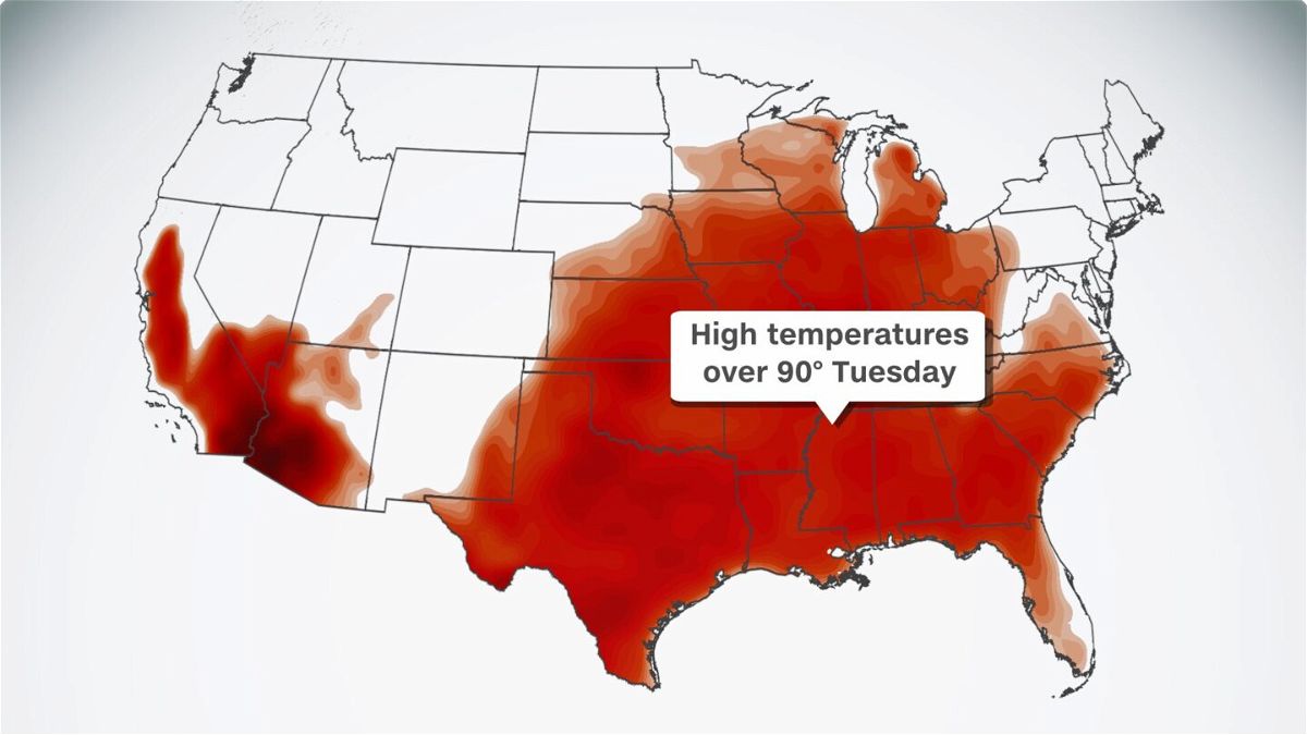 <i>CNN Weather</i><br/>More than 25 million people in over a dozen states are under heat alerts Saturday.