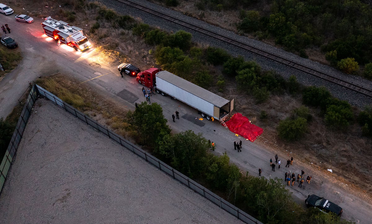 <i>Jordan Vonderhaar/Getty Images</i><br/>In this aerial view