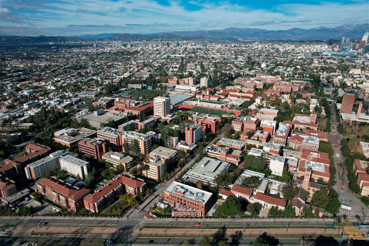<i>Kirby Lee/AP</i><br/>An aerial view of the University of Southern California campus