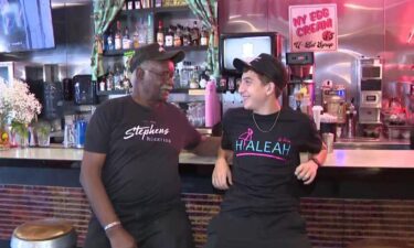 Henderson "Junior" Biggers and 14-year-old Adim Osorio are an unlikely pair at Miami deli Kush by Stevens.