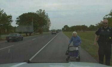 Tennessee Police officer helps 84-year-old get to her hair appointment.