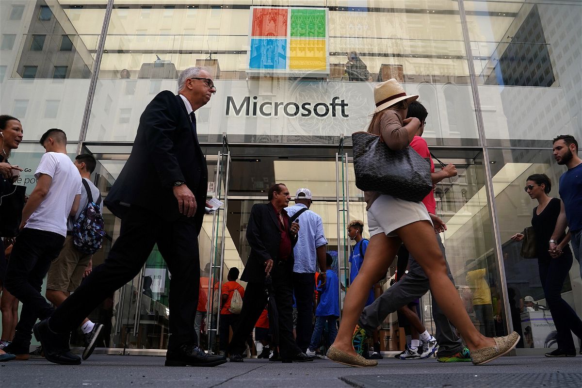 <i>Carlo Allegri/Reuters</i><br/>A Microsoft store is pictured in New York City