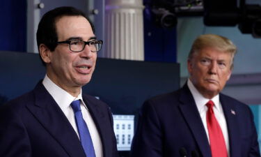 Former President Donald Trump and Steven Mnuchin