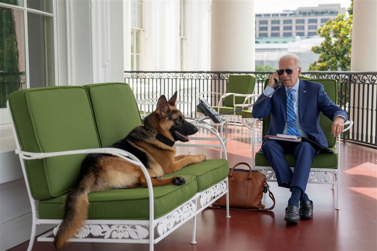 <i>From President Biden/Twitter</i><br/>President Joe Biden posted a photo on Twitter working at The White House while recovering from Covid-19 on July 25