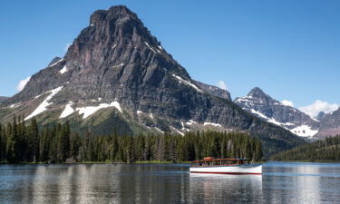 Rising Wolf Mountain at Two Medicino Lake on June 20