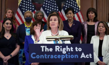 House Speaker Nancy Pelosi speaks during an event on Capitol Hill earlier this week in Washington