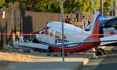 A small plane crashed near a neighborhood by the Reid-Hillview Airport