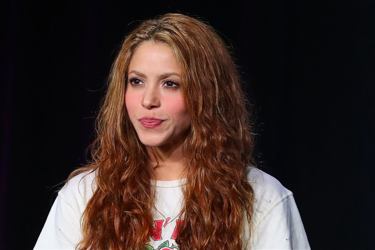 <i>Rich Graessle/PPI/Icon Sportswire/Getty Images</i><br/>Shakira appears during the Super Bowl LIV halftime show press conference on January 30