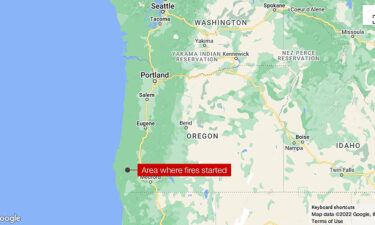 A man suspected of starting two fires in remote southwest Oregon was arrested