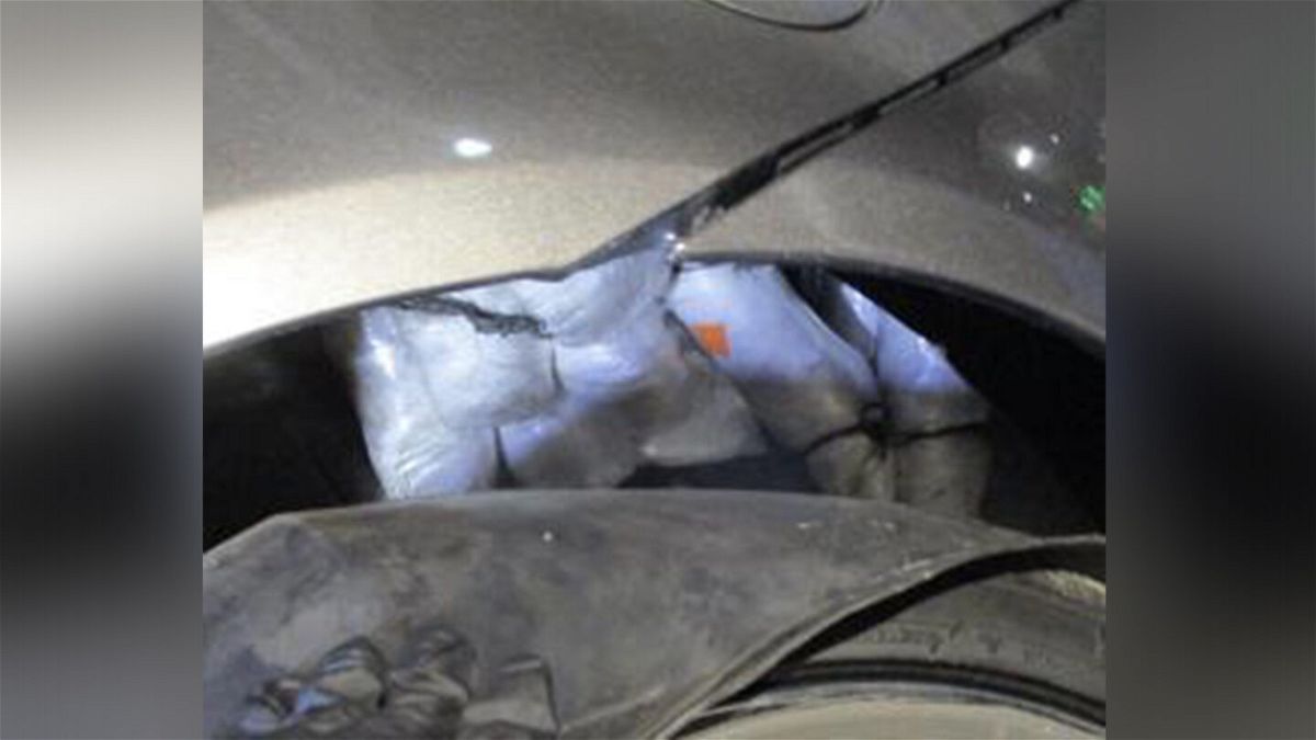 <i>US Customs and Border Protection</i><br/>US Customs and Border Protection (CBP) officers seized over $1.1 million worth of narcotics hidden in the panels of a car driving into California from Mexico