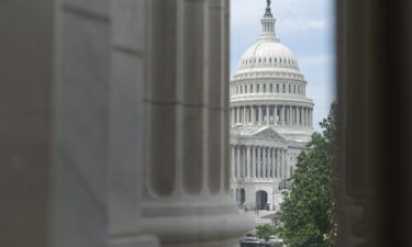 The Capitol as seen from the Cannon House Office Building on June 21. House Democrats are racing to clinch a deal on a package of police funding and safety bills.