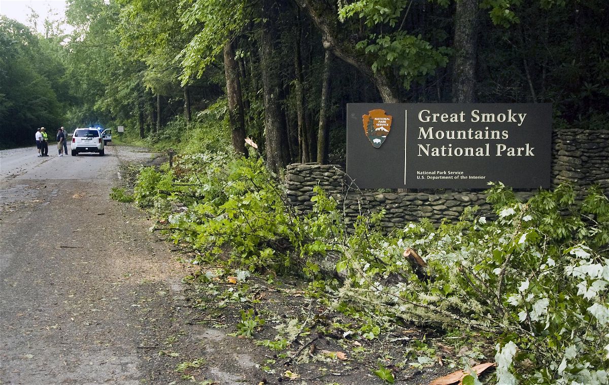<i>J. Miles Cary/AP</i><br/>An entrance to Great Smoky Mountains National Park in July 2012