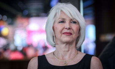 Mesa County Clerk and Colorado Republican candidate for secretary of state Tina Peters reacts to early election returns during a primary night watch party at the Wide Open Saloon on June 28