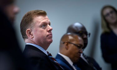 US Secret Service Director James Murray listens during a news conference about the Secret Service National Threat Assessment Center's Mass Attacks in Public Spaces 2018 report