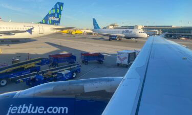 Seen here is the JetBlue Terminal at the West Palm Beach Airport in Florida. JetBlue Airways announced on July 28 that it would purchase Spirit Airlines.