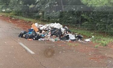 Trash is piling up on McCain Avenue in Jackson after people illegally dumped garbage in the middle of the street.