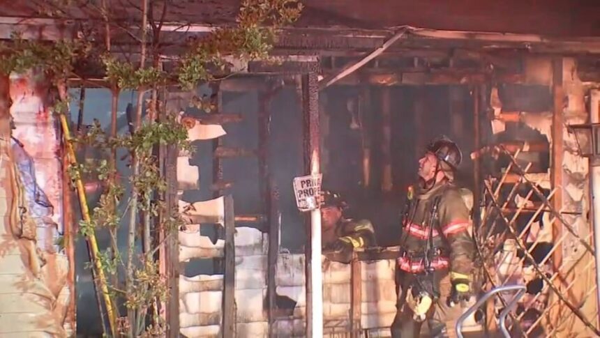 <i>KTRK</i><br/>A house badly damaged by heavy flames in southeast Houston is the same house where a shooting happened last week