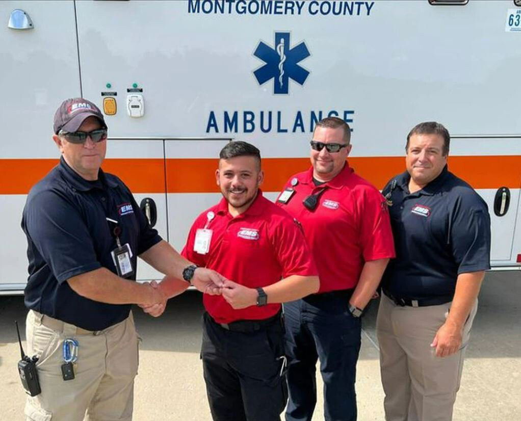 <i>Montgomery Co. EMS/WSMV</i><br/>(pictured left to right) Captain Steve Harris