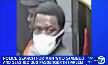 Police are searching for a man who stabbed a passenger on an MTA bus.